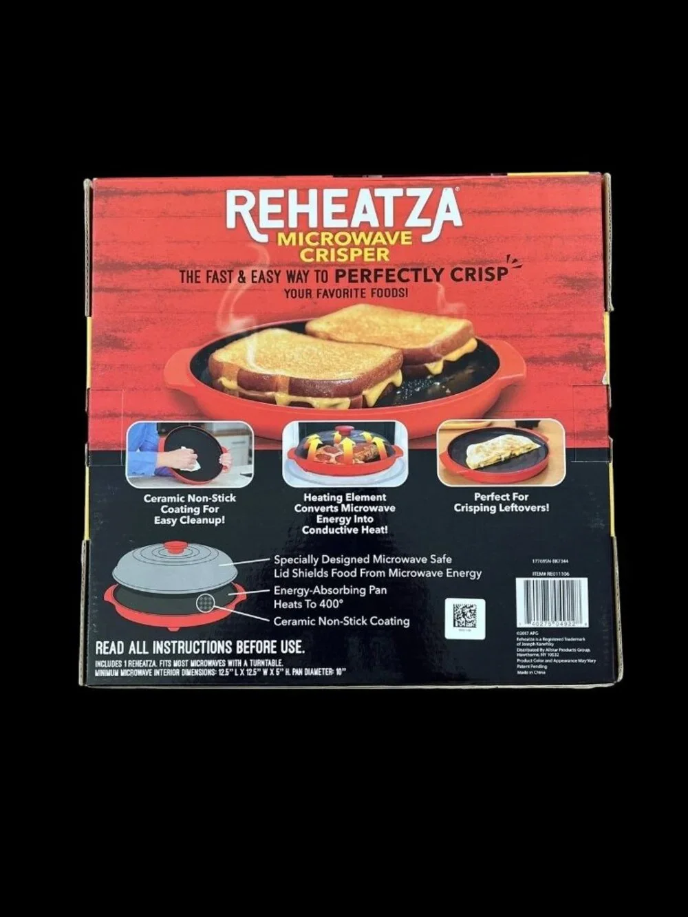 Reheatza Microwave Crisper Pizza Reheater 10